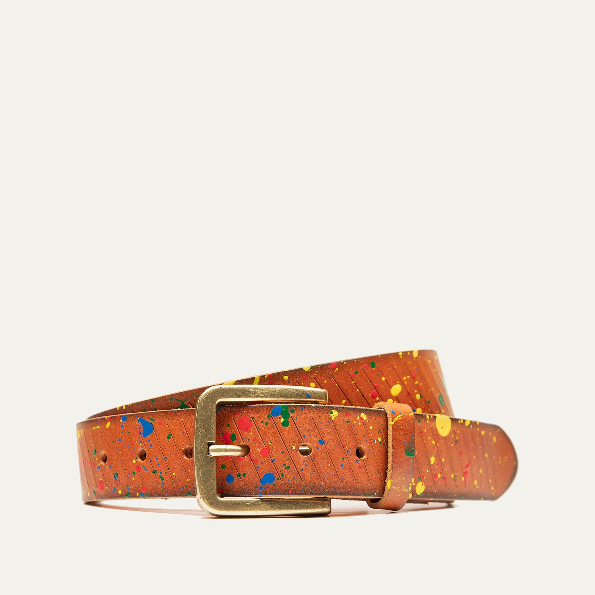 Hand Painted Splatter Belt - Will Leather Goods